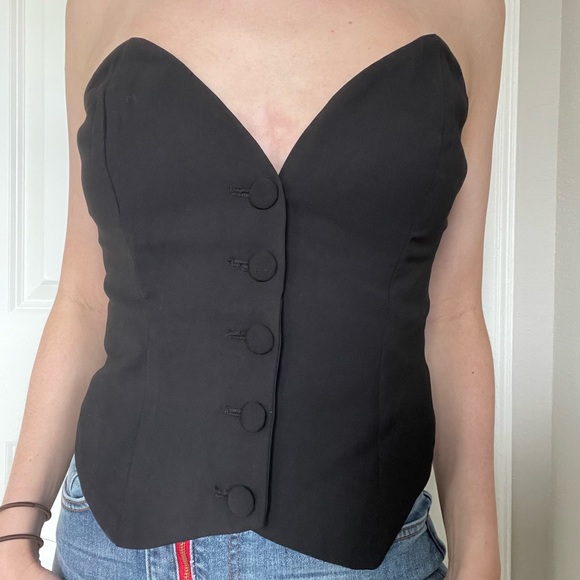 White Fox Black strapless “vest” - Picture 6 of 8